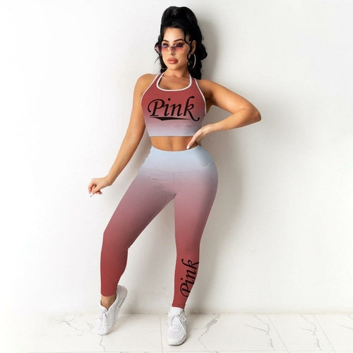 2021 Ins Internet Celebrity Famous 2 pcs Tracksuits Women Set Letters