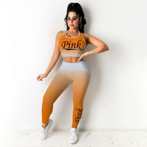 2021 Ins Internet Celebrity Famous 2 pcs Tracksuits Women Set Letters