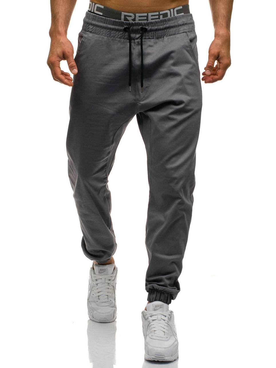 Men Trousers Drawstring Pants Hip Hop Harem Pants Mens Joggers Solid Pants