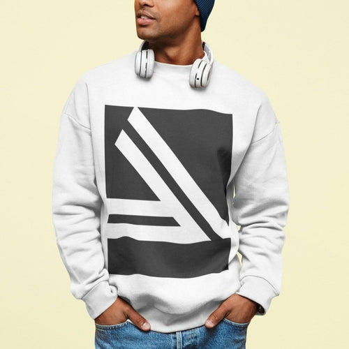 Men's Double Slanted Logo Crewneck Sweatshirt Men top