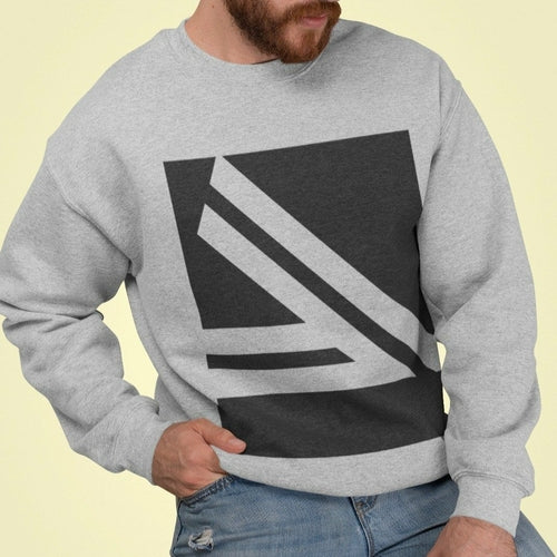 Men's Double Slanted Logo Crewneck Sweatshirt Men top