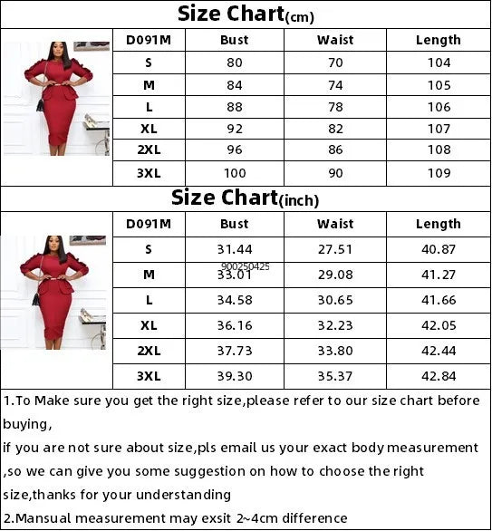 Fashion Style African Women Solid Color Dress