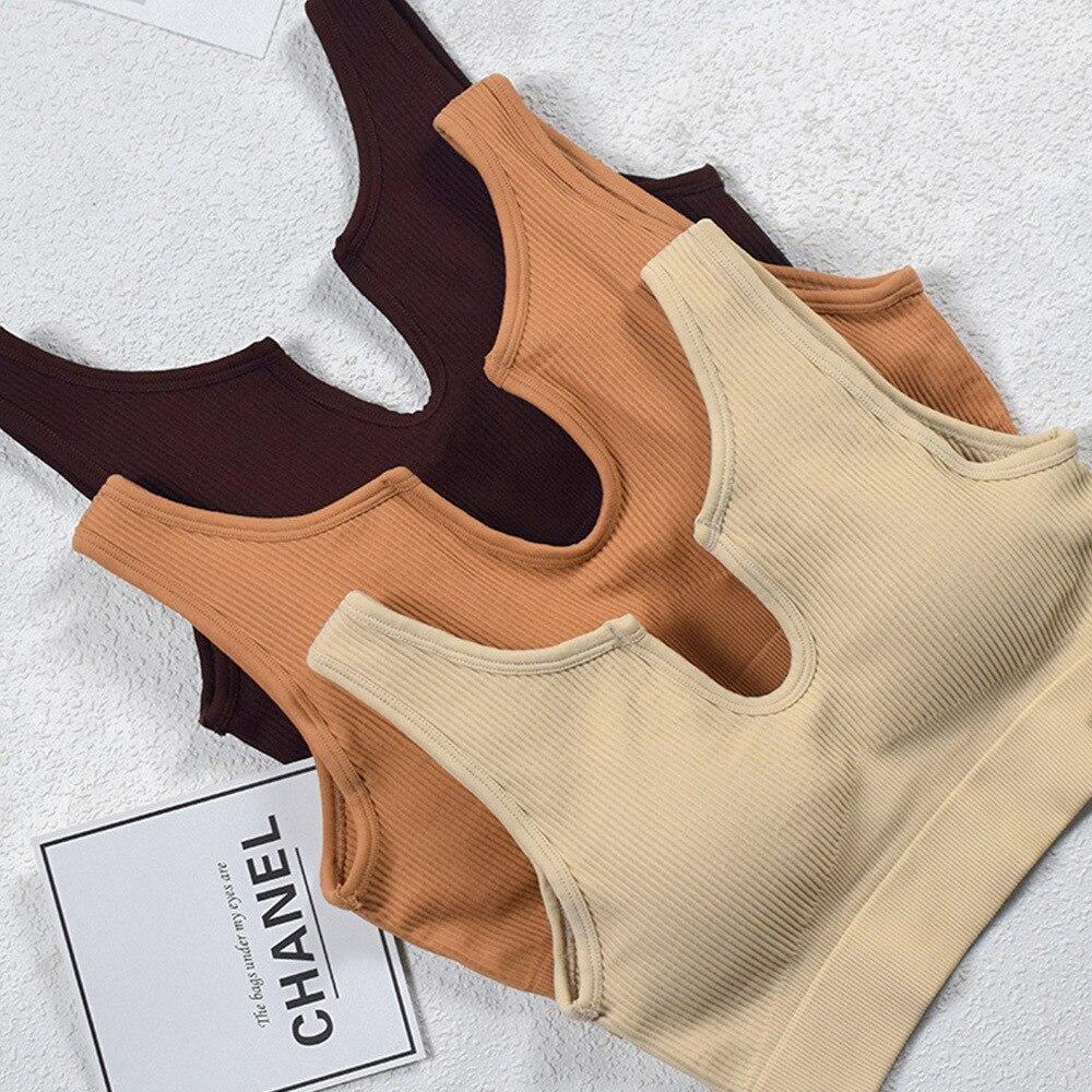 Seamless Yoga Suit Sports Bra Top Women Set