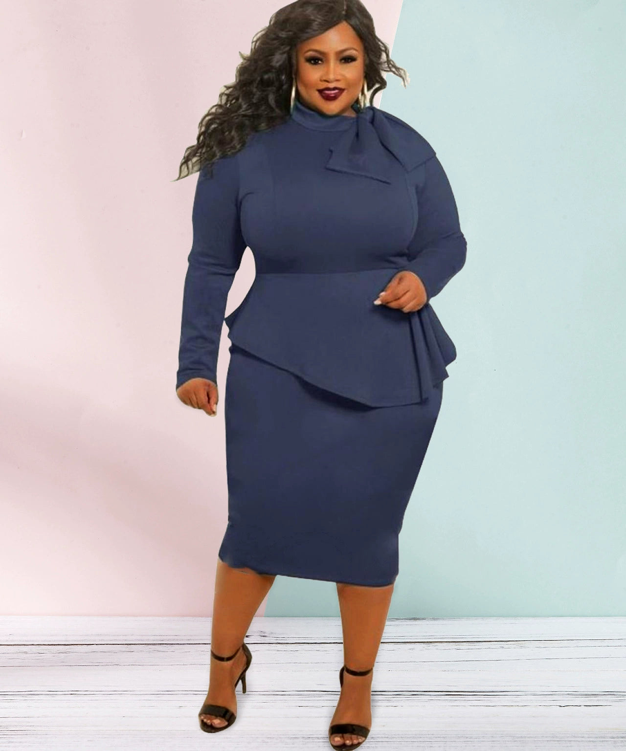 Women's plus Size Hip Dress