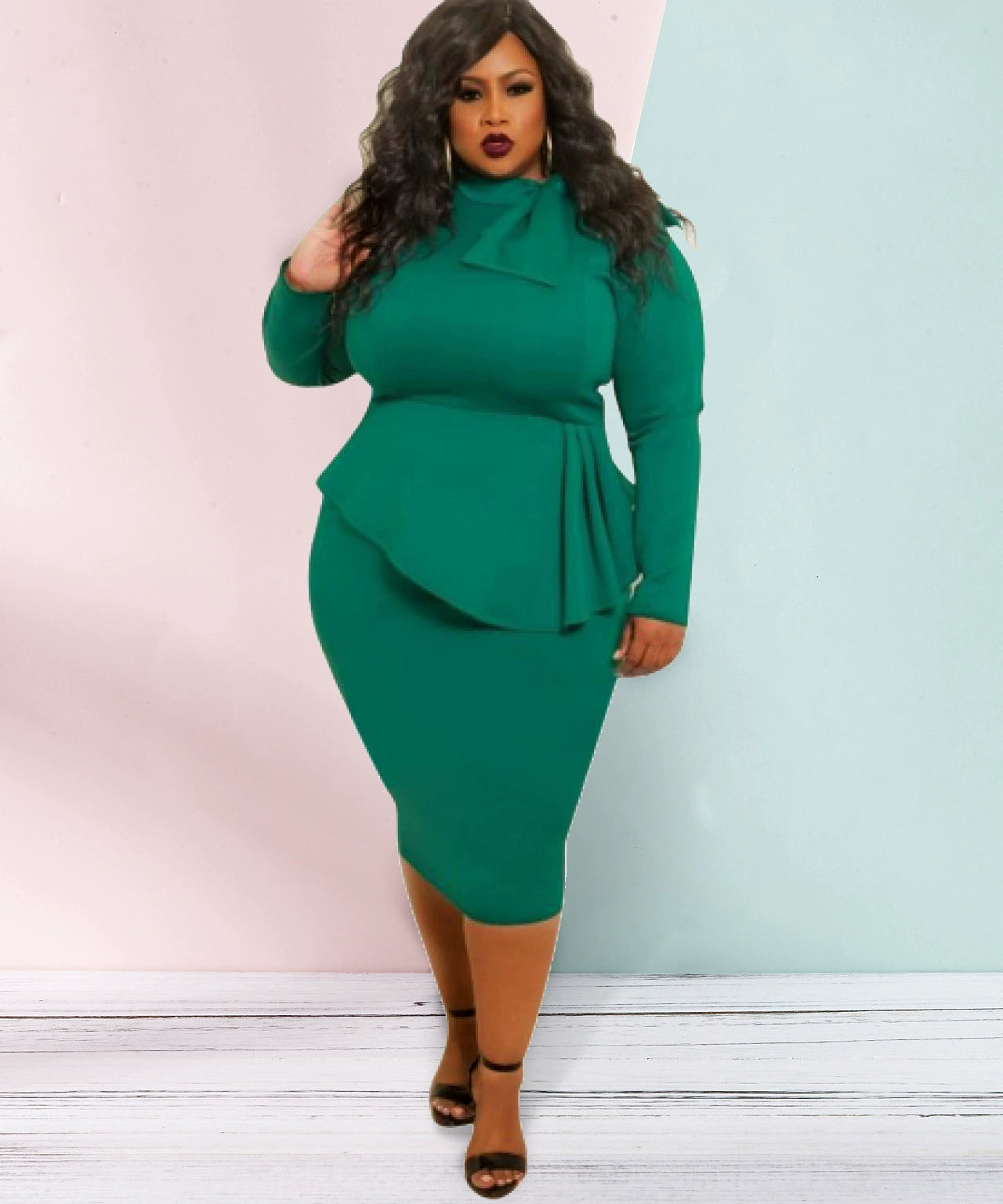 Women's plus Size Hip Dress