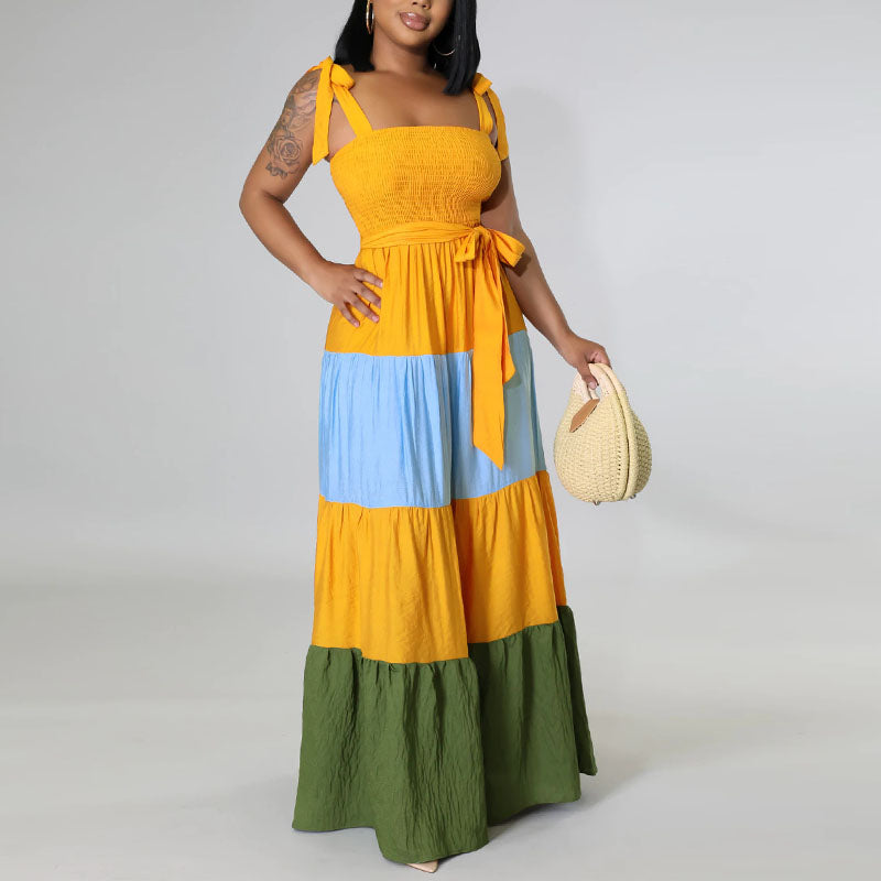 Women Spaghetti Strap Maxi Dress