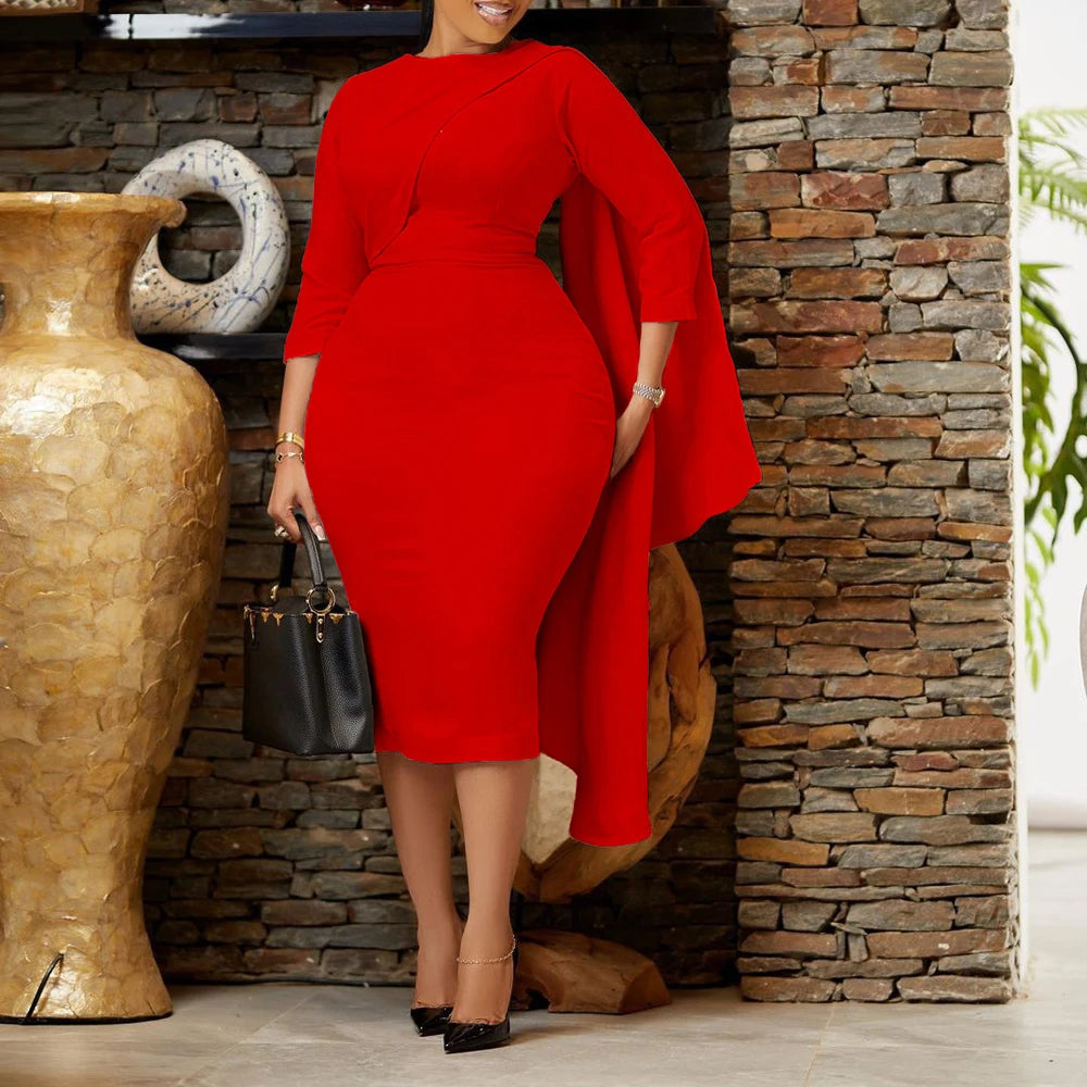 African Dresses New Arrivals Women Elegant Fashion Pencil Dress