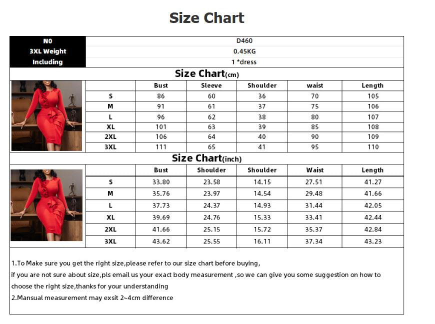 Autumn And Winter New Fashion Temperament Crew Neck Ol Long Sleeve Dress Ladies