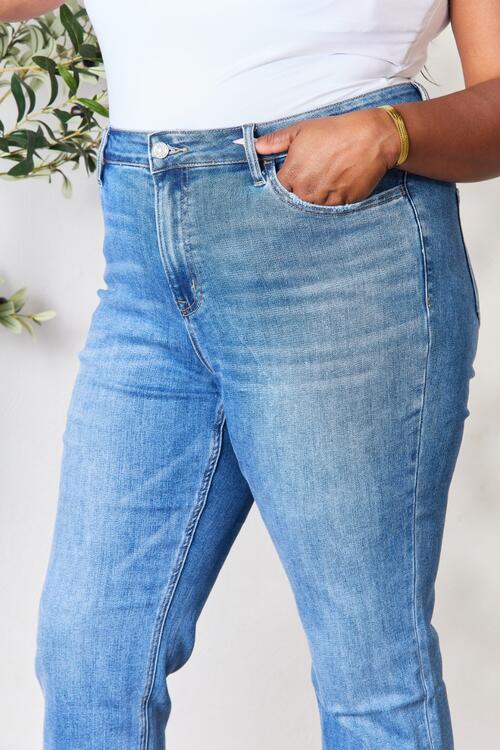 Women Full Size High Waist Straight Jeans